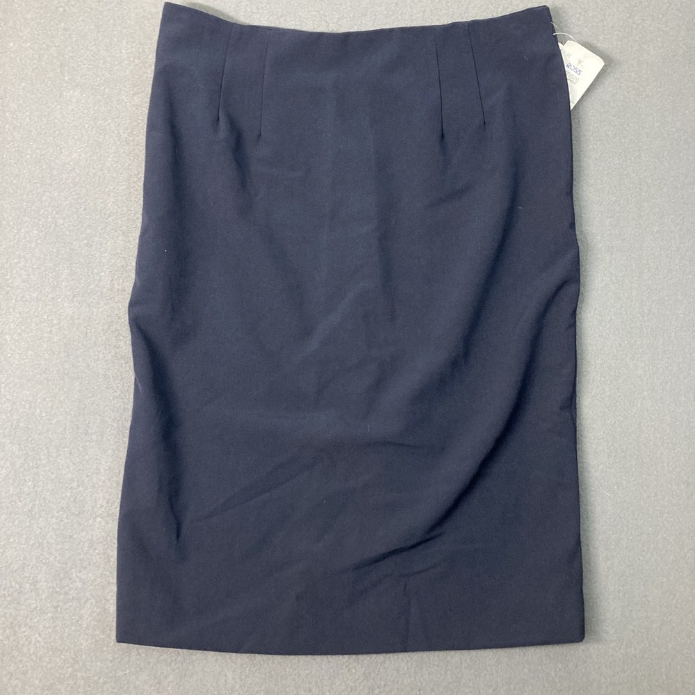 Atelier Women's Midi Skirt Size 4 Blue Mid Length 24 Inch Classic Business NWT